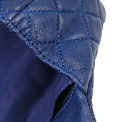 Chanel 2009-2010 Blue Lambskin Valentine East West Shoulder Bag