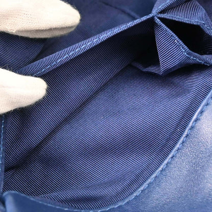 Chanel 2009-2010 Blue Lambskin Valentine East West Shoulder Bag