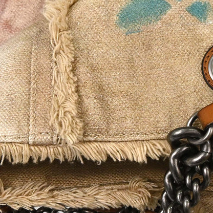 Chanel Beige Canvas Bricolage Graffiti Tote Handbag