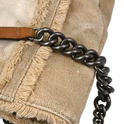 Chanel Beige Canvas Bricolage Graffiti Tote Handbag