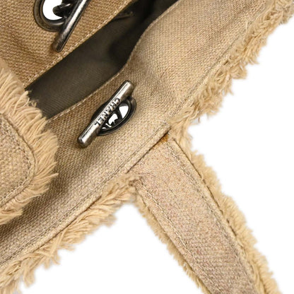Chanel Beige Canvas Bricolage Graffiti Tote Handbag