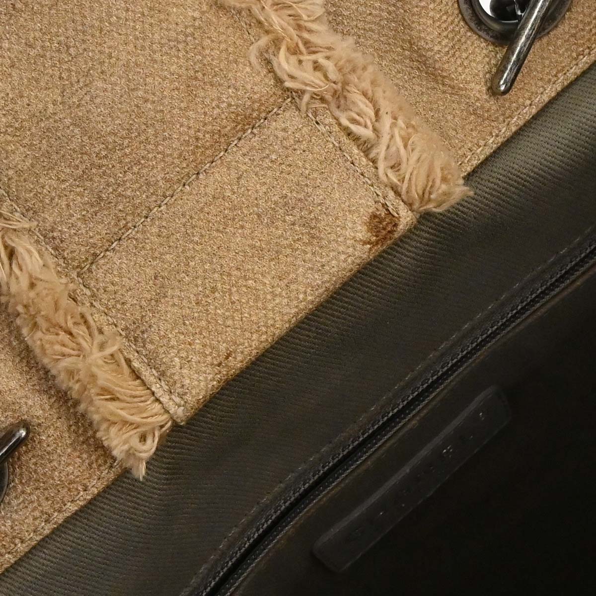 Chanel Beige Canvas Bricolage Graffiti Tote Handbag