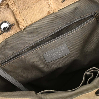 Chanel Beige Canvas Bricolage Graffiti Tote Handbag