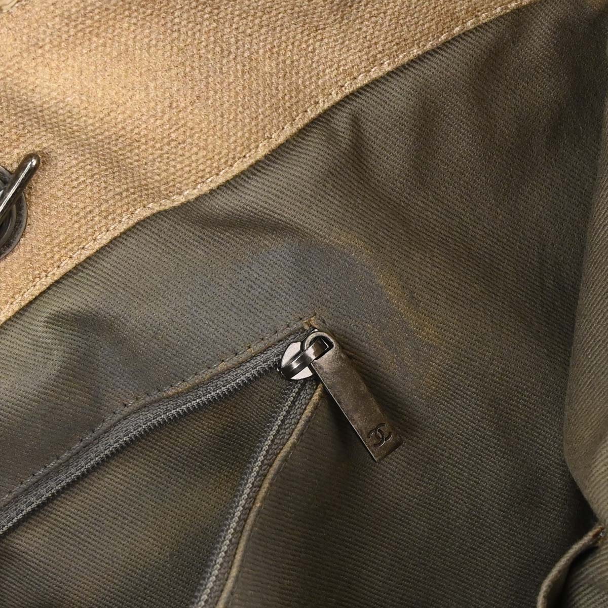 Chanel Beige Canvas Bricolage Graffiti Tote Handbag
