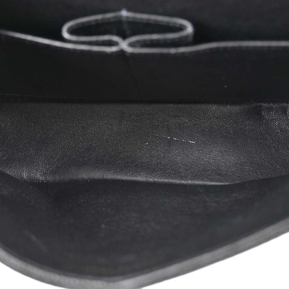 Chanel 1997-1999 Black Caviar Skin Small Classic Double Flap Shoulder Bag