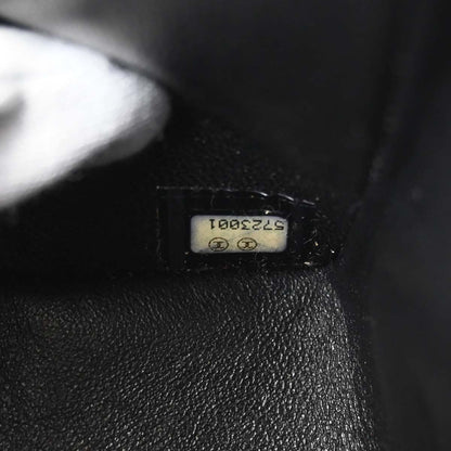 Chanel 1997-1999 Black Caviar Skin Small Classic Double Flap Shoulder Bag
