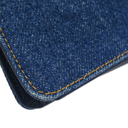 Chanel 1996-1997 Blue Denim Timeless Wallet on Chain WOC