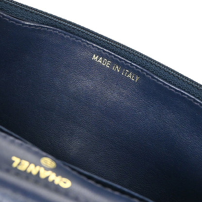 Chanel 1996-1997 Blue Denim Timeless Wallet on Chain WOC