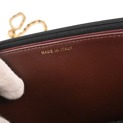 Chanel 2019 Black Caviar Skin Classic WOC Wallet on Chain Bag