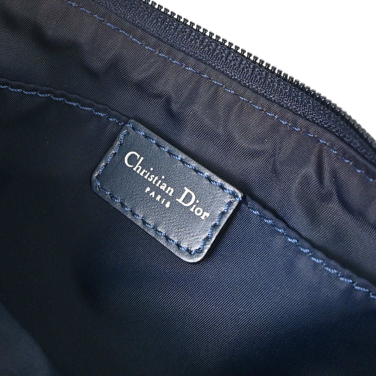 Christian Dior Navy Trotter Handbag