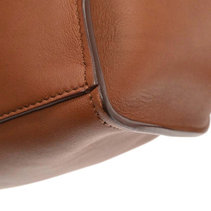 Celine Brown Leather Small Big Bag 2way Shoulder Handbag