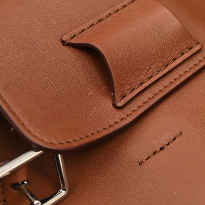 Celine Brown Leather Small Big Bag 2way Shoulder Handbag