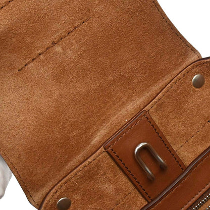 Celine Brown Leather Small Big Bag 2way Shoulder Handbag