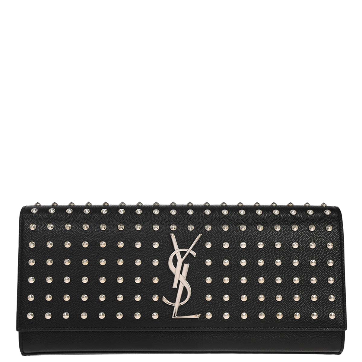 Saint Laurent Black Calfskin Clutch Bag