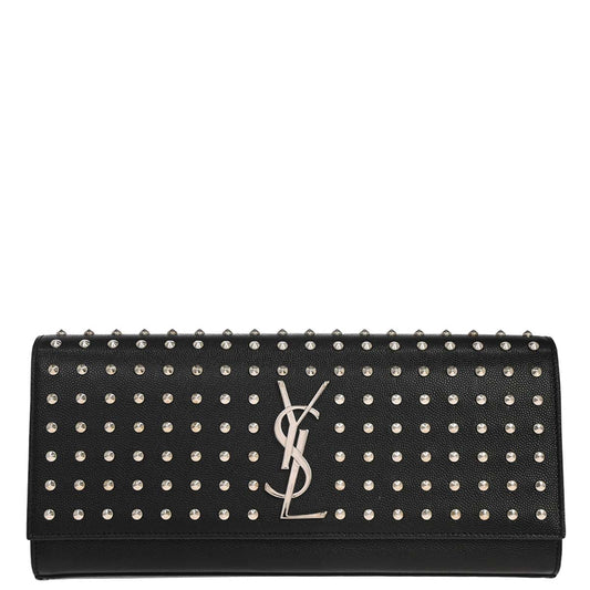 Saint Laurent Black Calfskin Clutch Bag