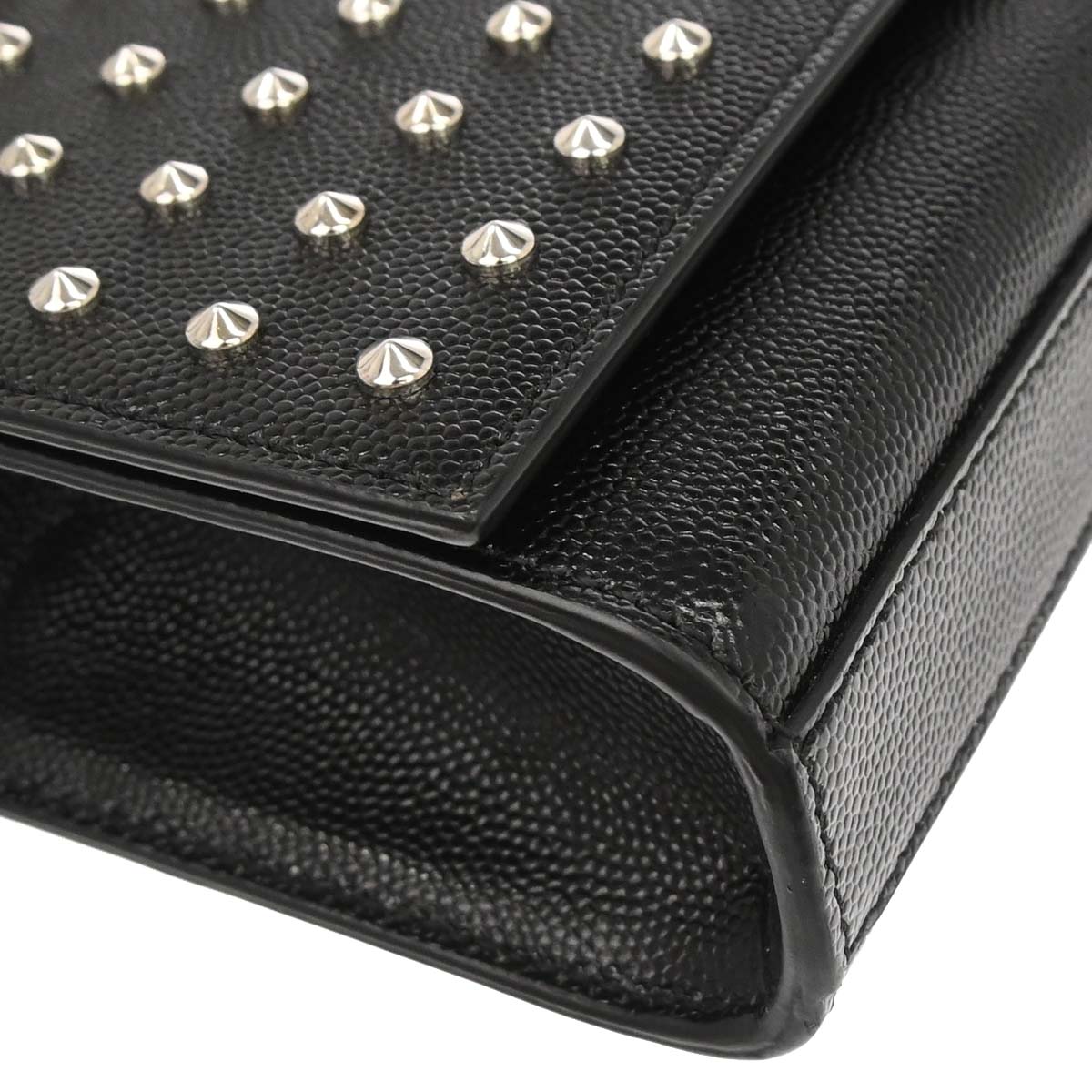Saint Laurent Black Calfskin Clutch Bag