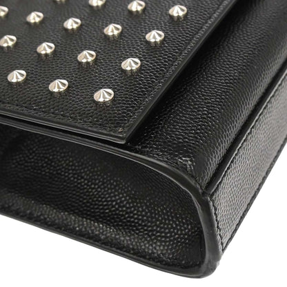 Saint Laurent Black Calfskin Clutch Bag
