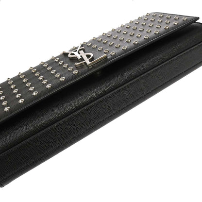 Saint Laurent Black Calfskin Clutch Bag