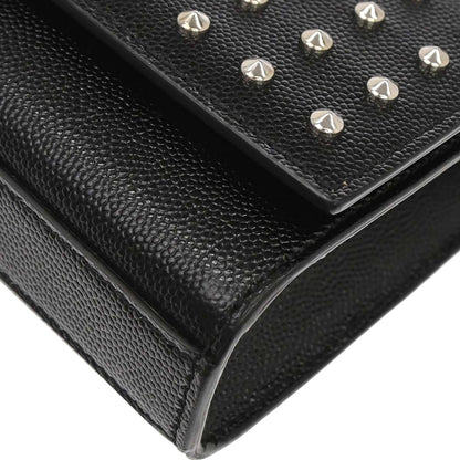 Saint Laurent Black Calfskin Clutch Bag
