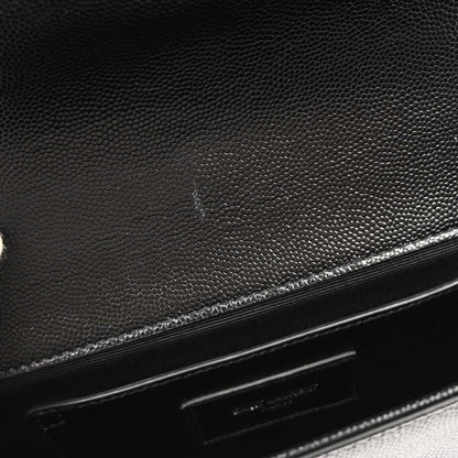 Saint Laurent Black Calfskin Clutch Bag