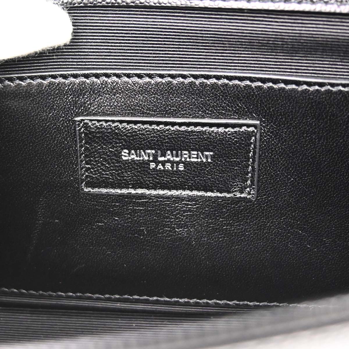 Saint Laurent Black Calfskin Clutch Bag