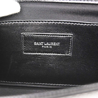 Saint Laurent Black Calfskin Clutch Bag