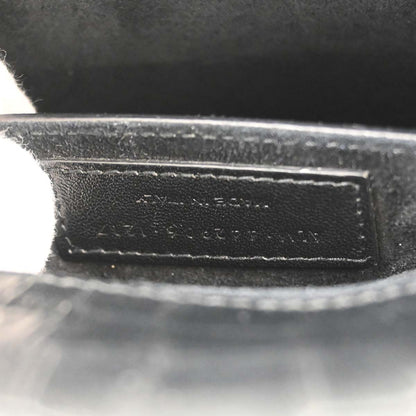 Saint Laurent Black Embossed Leather Sunset Shoulder Bag