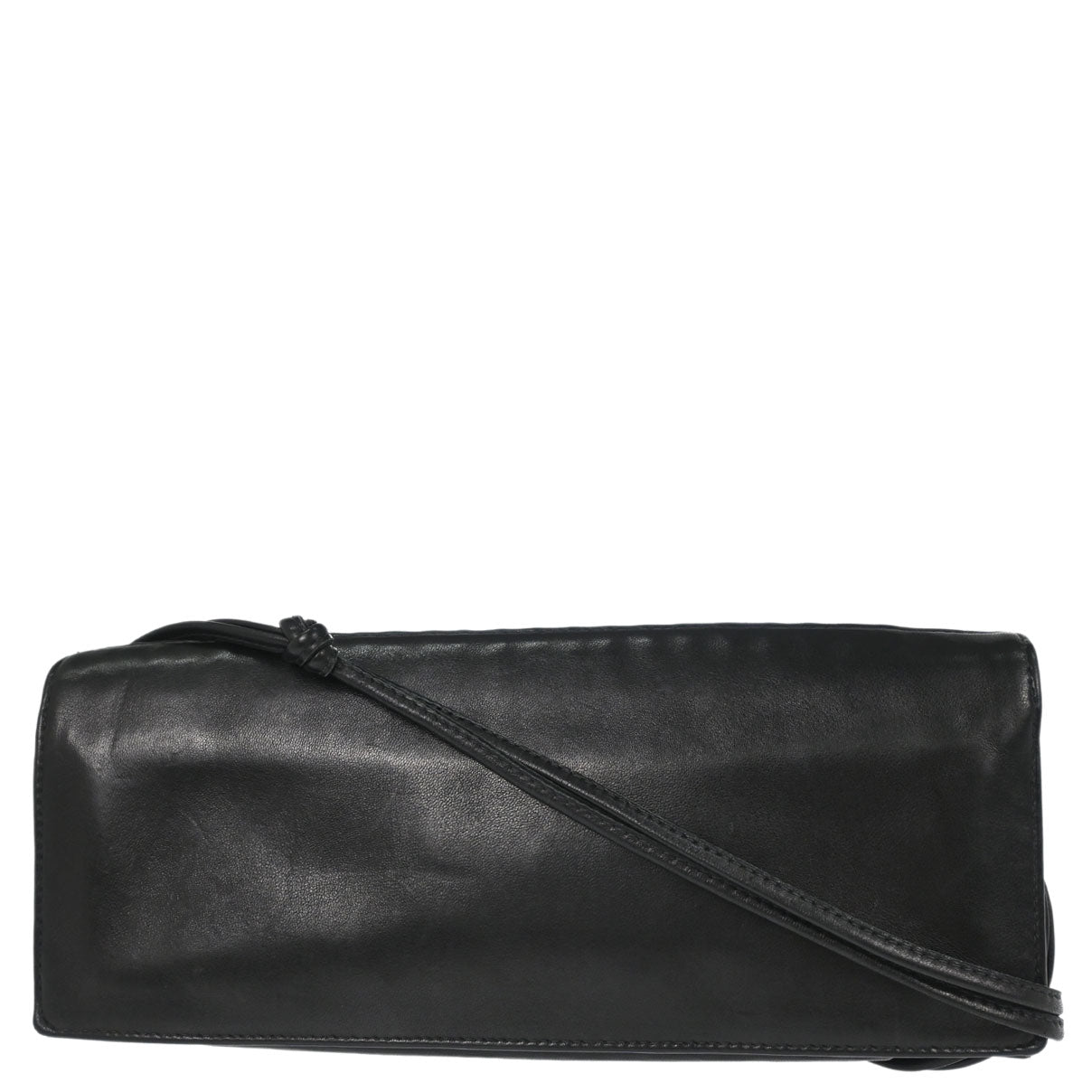 Chanel 2003-2004 Black Lambskin Chain-Embellished Shoulder Bag