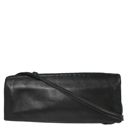 Chanel 2003-2004 Black Lambskin Chain-Embellished Shoulder Bag