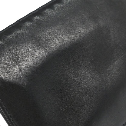 Chanel 2003-2004 Black Lambskin Chain-Embellished Shoulder Bag