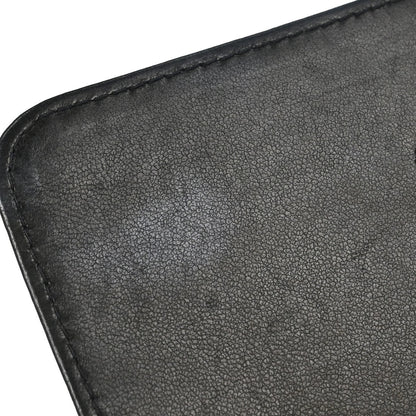 Chanel 1997-1999 Black Lambskin Pushlock Small Half Flap Shoulder Bag