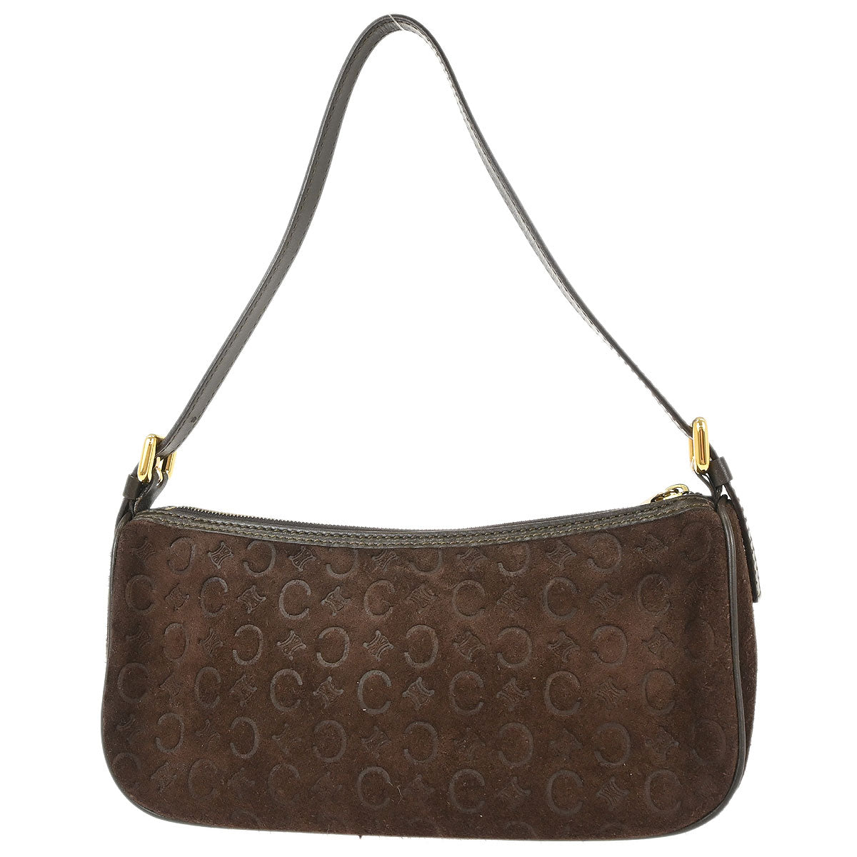 Celine Brown Suede C Macadam Handbag