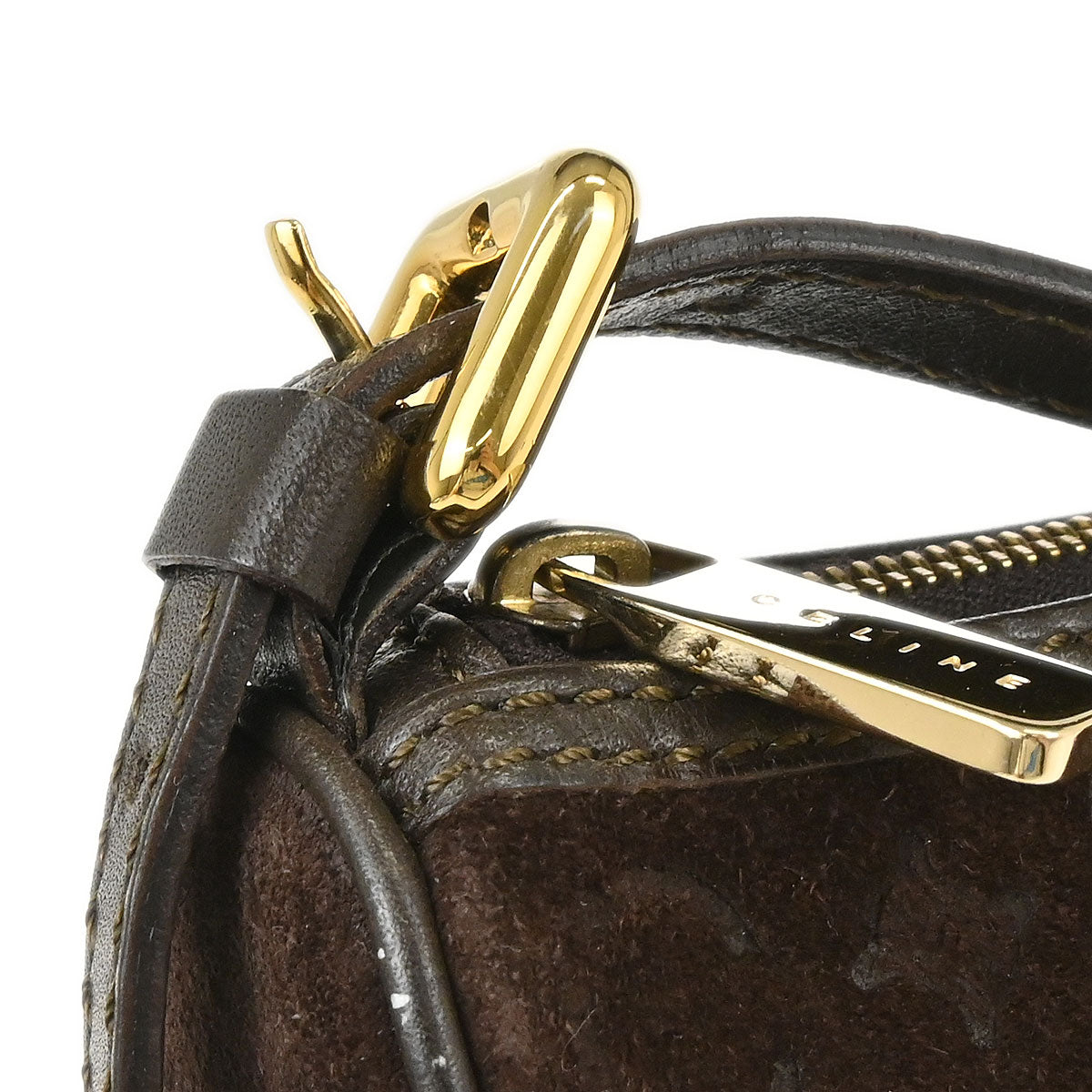 Celine Brown Suede C Macadam Handbag