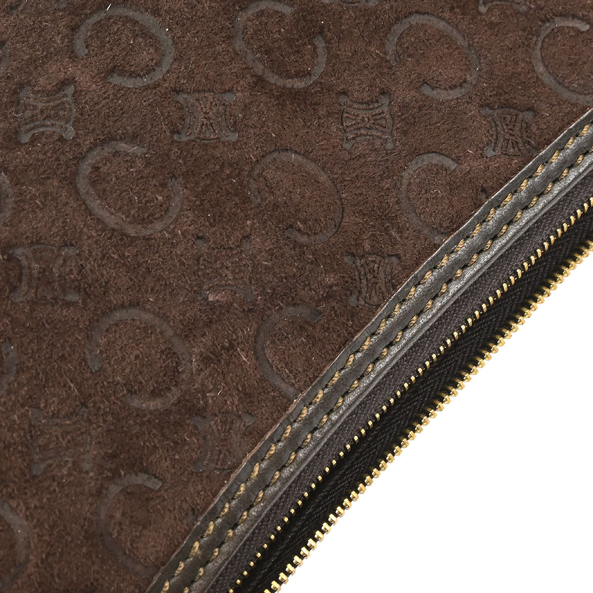 Celine Brown Suede C Macadam Handbag