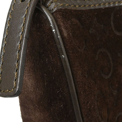Celine Brown Suede C Macadam Handbag