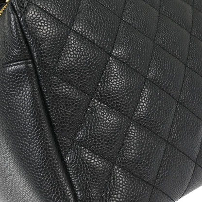 Chanel 2005-2006 Black Caviar Skin Petite Timeless Tote PTT Chain Handbag