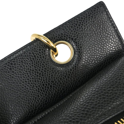 Chanel 2005-2006 Black Caviar Skin Petite Timeless Tote PTT Chain Handbag