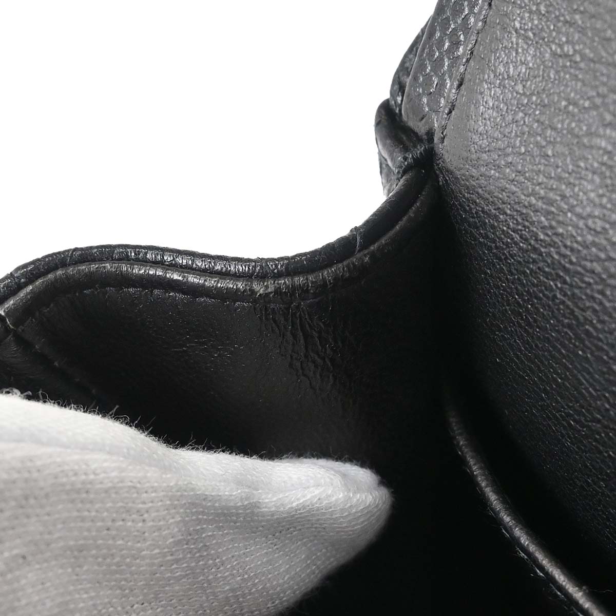 Chanel 2002-2003 Black Caviar Skin Medium Classic Double Flap Shoulder Bag
