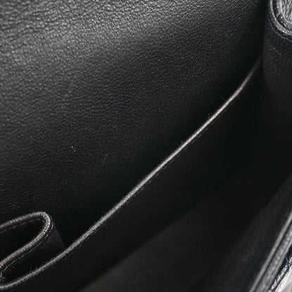 Chanel 2002-2003 Black Caviar Skin Medium Classic Double Flap Shoulder Bag