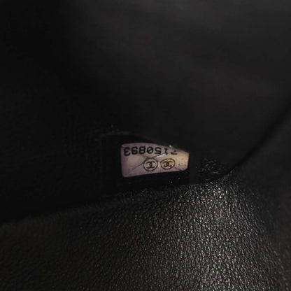 Chanel 2002-2003 Black Caviar Skin Medium Classic Double Flap Shoulder Bag