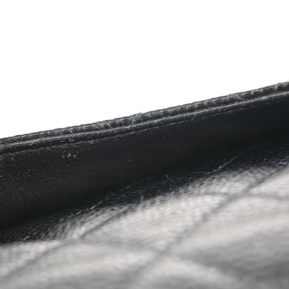 Chanel 2002-2003 Black Caviar Skin Medium Classic Double Flap Shoulder Bag