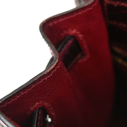 Hermes * Rouge H Alligator Kelly 28 Sellier 2way Shoulder Handbag