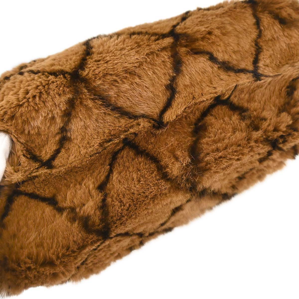 Chanel Brown Rabbit Fur Tote Handbag