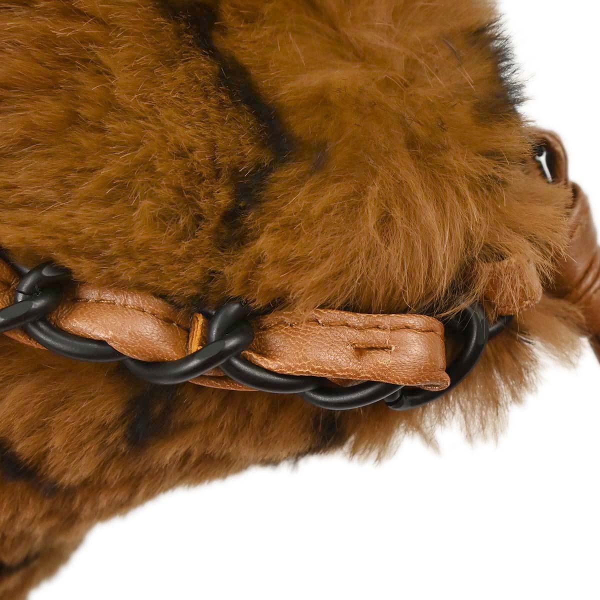 Chanel Brown Rabbit Fur Tote Handbag