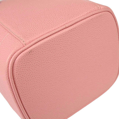 Chanel 2003-2004 Pink Caviar Skin Timeless Vanity Handbag