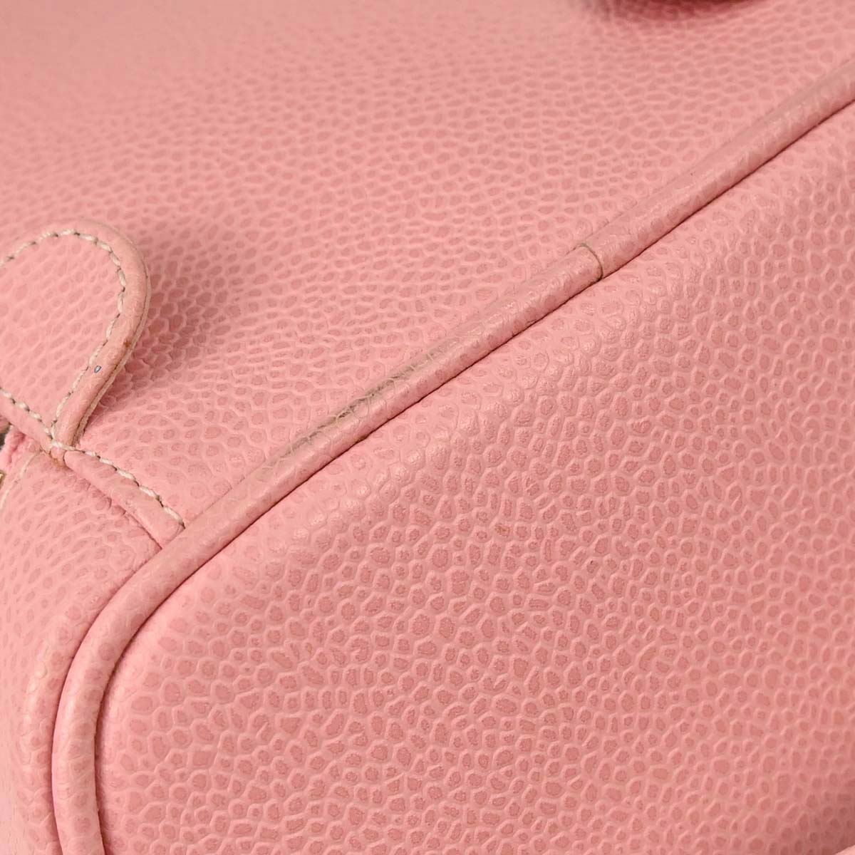 Chanel 2003-2004 Pink Caviar Skin Timeless Vanity Handbag