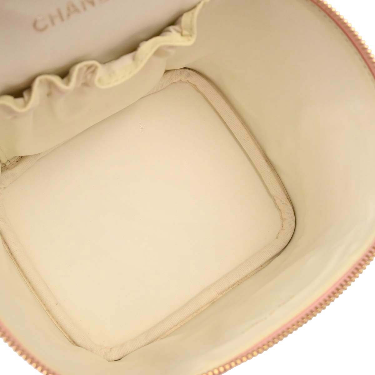 Chanel 2003-2004 Pink Caviar Skin Timeless Vanity Handbag
