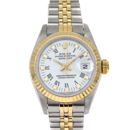 Rolex Oyster Perpetual Datejust 26mm Ref.69173 Watch SS 18KYG