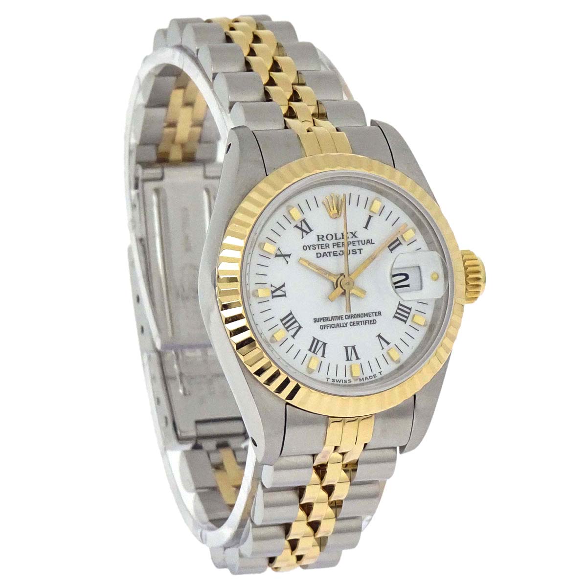 Rolex Oyster Perpetual Datejust 26mm Ref.69173 Watch SS 18KYG