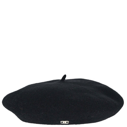 Chanel Beret Hat Black